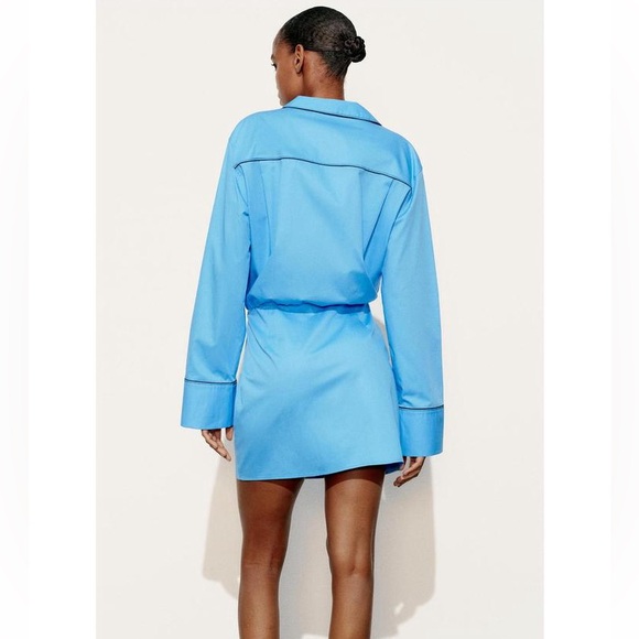 Size Medium | Zara | NWT Long Sleeve Trench Dress - Picture 9 of 14